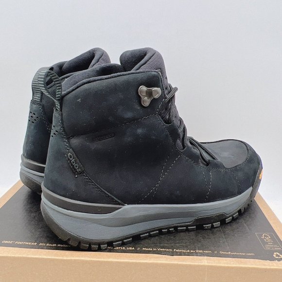 Oboz Sphinx Mid Leather Insulated B- Dry Hiking Boot Castlerock Womens Size US 8 - Picture 6 of 10